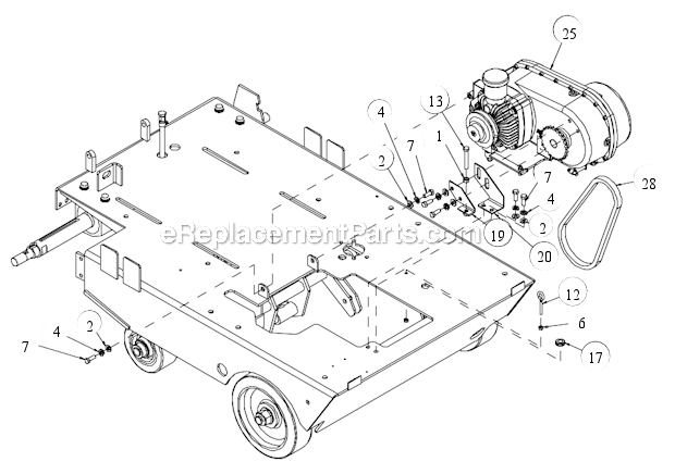 Page X Diagram and Parts List for MK-6020KB  MK Diamond Concrete Saw